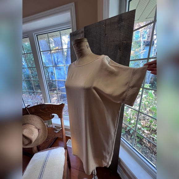 Elizabeth Suzann Georgia Dress - Nude Silk Crepe - Picture 4 of 10